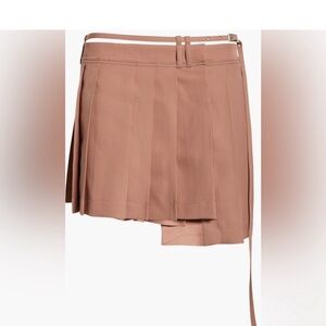 Acne Studios Ipleat Brown Pleated Mini Skirt 34=2